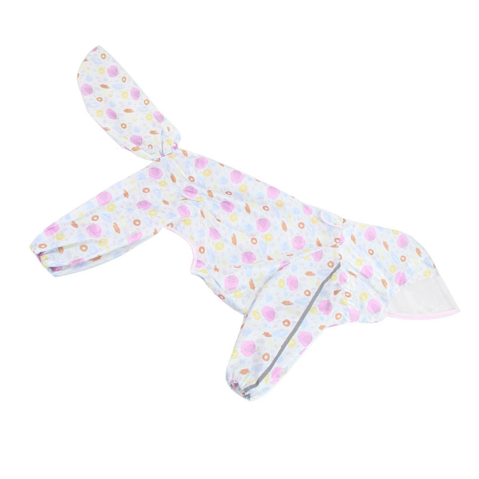 

Large Dog Raincoat Breathable Transparent Brim 4 Legs Cartoon Dog Rain Jacket with Hood for Labrador Golden Retriever 9XL