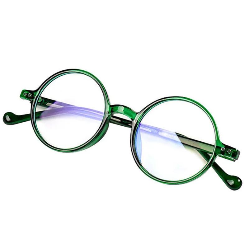 Round Reading Glasses Ultralight Small Frame Presbyopic Eyeglasses Blocking Blue Light Hyperopia Eyewear +1.0..+4.0