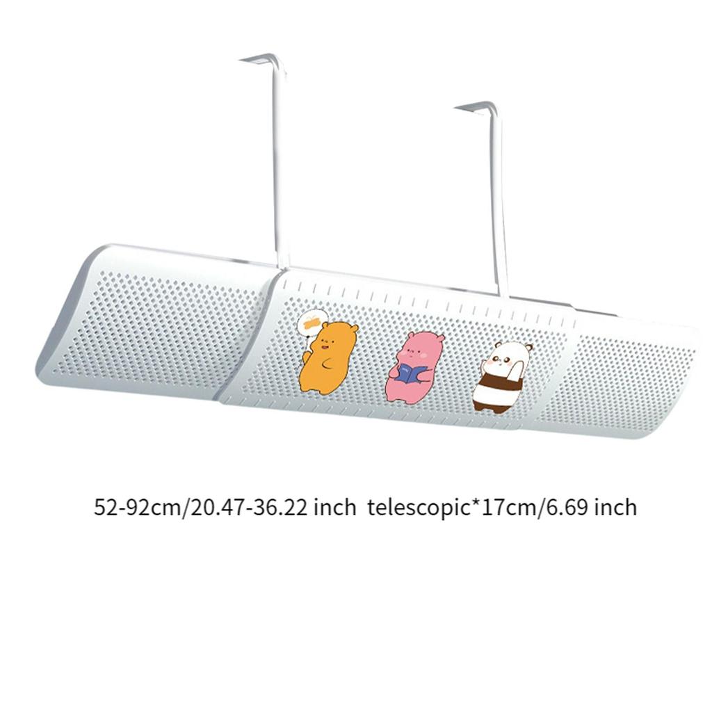 Air Conditioner Deflector Telescopic Angle Adjustable Air Baffle Windshield Deflector for Hanging Air Conditioner Outlet Wing