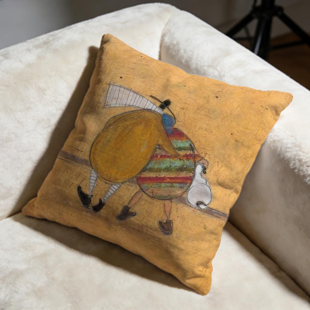 Fashion SSam Toftiou Cushion Cover Soft Decorative Pillow Case Suitable for Bedroom Sofa Car Travel Use