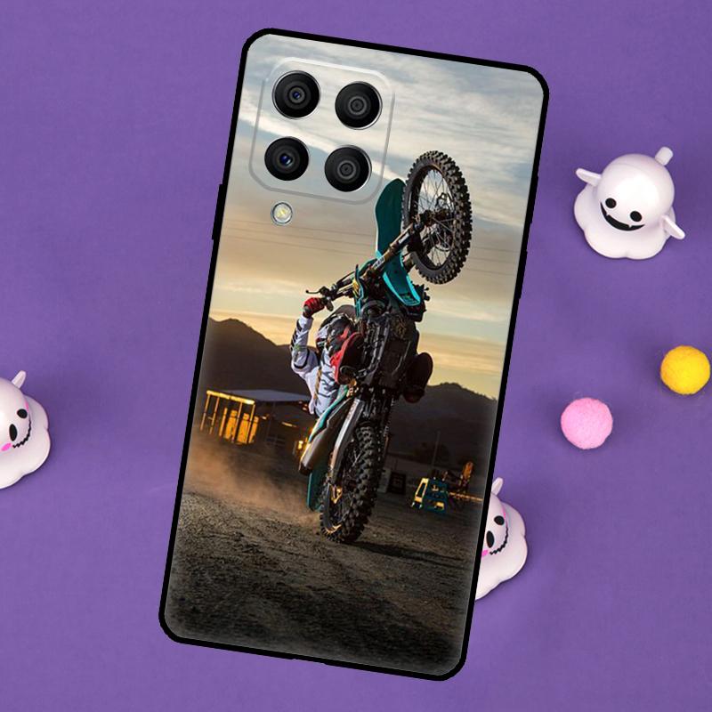 Moto Cross Motorcycle Sports Cover For Samsung Galaxy M11 M51 M31 M33 M13 M23 M53 M15 M55 M14 M34 M54 M20 M32 M52 Case