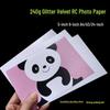 Papel Fotográfico Brilhante RC Camurça 240g A4 - 6x5 Polegadas Jato de Tinta à Prova d'Água