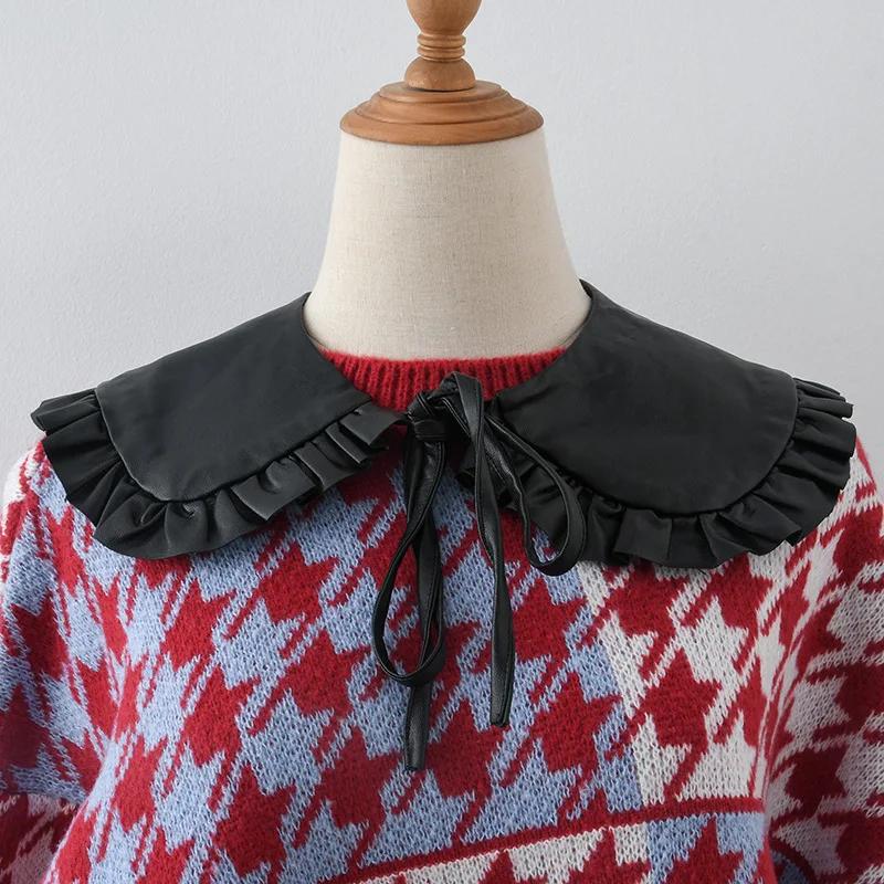 Women Shirt Detachable Collar Ladies White Fake Collars for Sweater Shoulder Wraps Neck Blouse False Collar Lapel Top Shawl