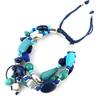 Les Trésors De Lily [N1142] - Bracelet ethnique 'Kilimanjaro' bleu turquoise