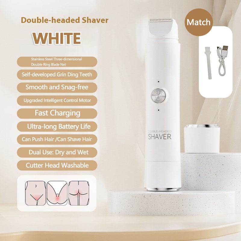 

Double Head Electric Epilator for Women Rechargeable Painless Hair Remover Shaver Body Private Bikini Gentle Trimming