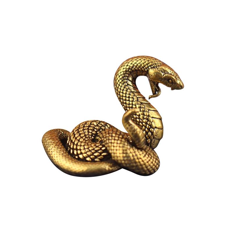 

1 шт. Латунь Милая Коллекция Животных Подарки Фигурка Питона Винтажное Украшение для Дома Статуэтка Питомца Миниатюрные Украшения