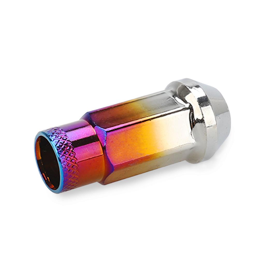 20 PCS Iron Electroplate colorful Car Modification Wheel Nuts 49mm Length Racing Lug Nuts Bolts M12x1.5 For KIA Lincoln Suzuki