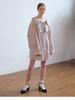 FABRICSEOUL Sweet Slip Frill Mini Dress_Beige Check
