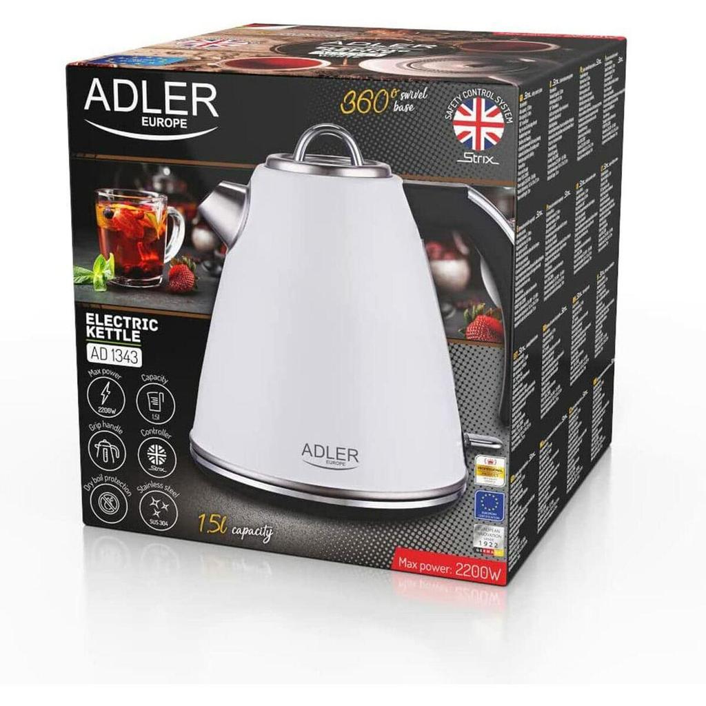 Adler-Europe AD1343 Electric Kettle 2200W 1.5L White
