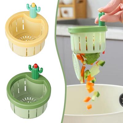 1 PZ Filtro Lavello a Pressione Automatica Filtro Lavello a Forma di Cactus Filtro Lavello Plastica Rete di Scarico Tappo Collettore Rifiuti Lavello