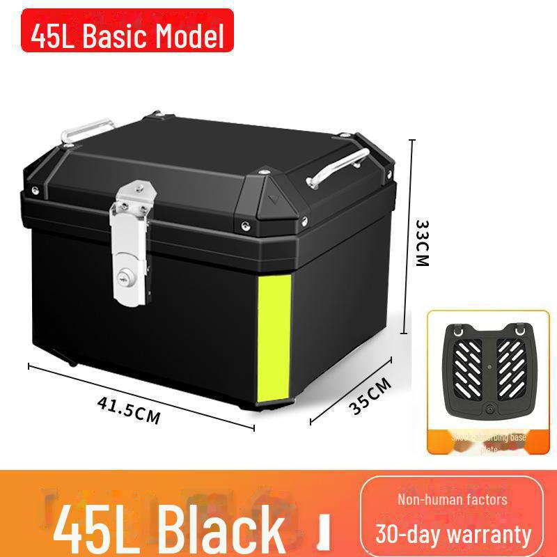 Universal Waterproof Motorcycle and Electric Scooter Trunk: Large Capacity Tail Box for Storage and Takeout
