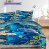 Ocean Life Underwater Scene Bedding 1 Duvet Cover 2 Pillowcase Without Core Bedding Set Christmas Birthday Gift Duvet Cover And Pillowcase