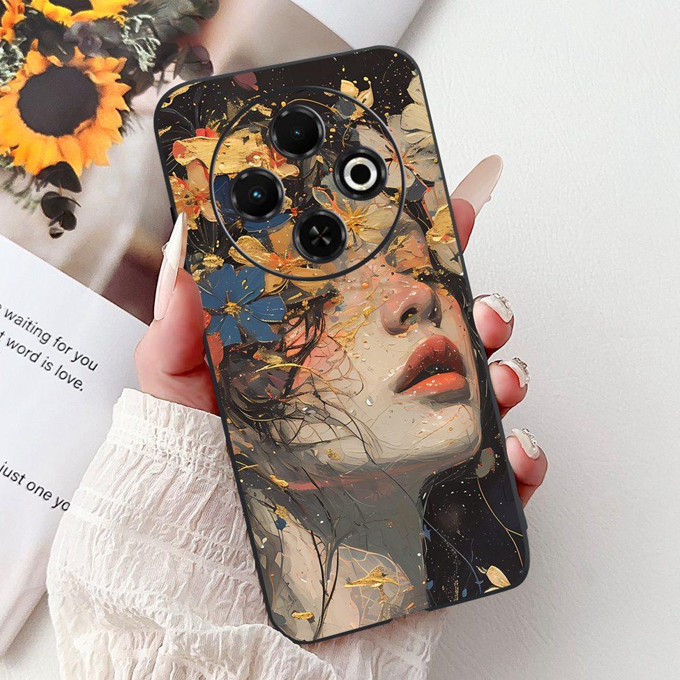 For Tecno Spark 30C 4G kl5 kl5n 5G KL8H Back Cover For Tecno Spark 30C Case Fashion Luxury Silicone Cute Cat Shockproof Painted