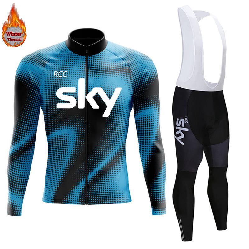2026 Winter Warm Cycling Clothing Set Thermal Fleece Cycling Jersey Men's Mtb Clothing Man Blouse Uniform Bicycle Clothes Complete Set