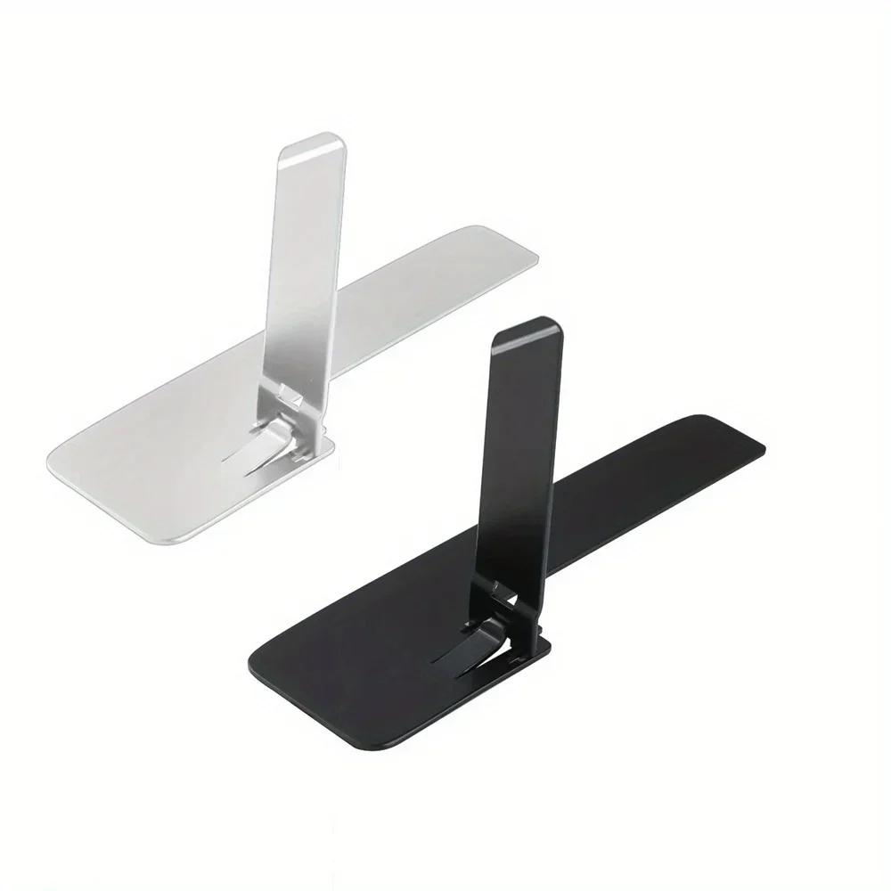 2 PC Ultra Thin Phone Holder Stand Desktop Mini Lazy Cellphone Mount For iPhone 16-12 Samsung Xiaomi Foldable Smartphone Bracket