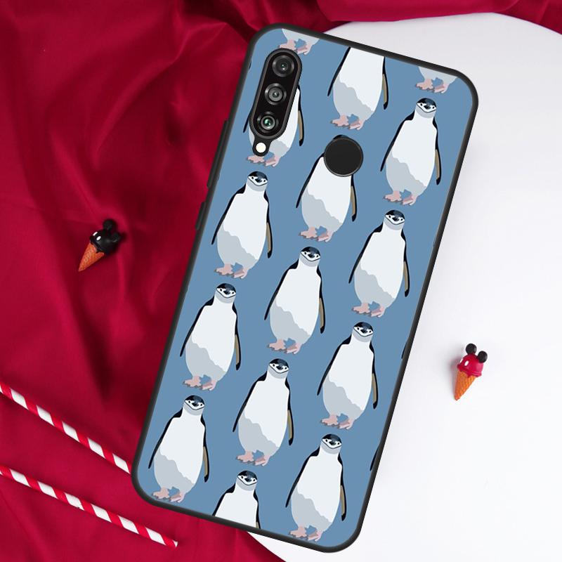 Cartoon Penguin For Huawei Nova 11 Pro 9 10 SE Y60 Y70 Y90 Y61 Y91 Y73 Y72 12i 11i 8i P20 P30 P40 Lite Case