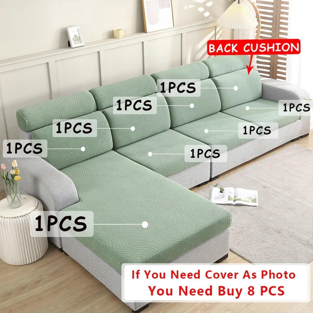 Husă de pernă pentru scaune de canapea jacquard Husă elastică de canapea groasă pentru protectie de mobilier de sufragerie în formă de L, fotoliu, huse de canapea