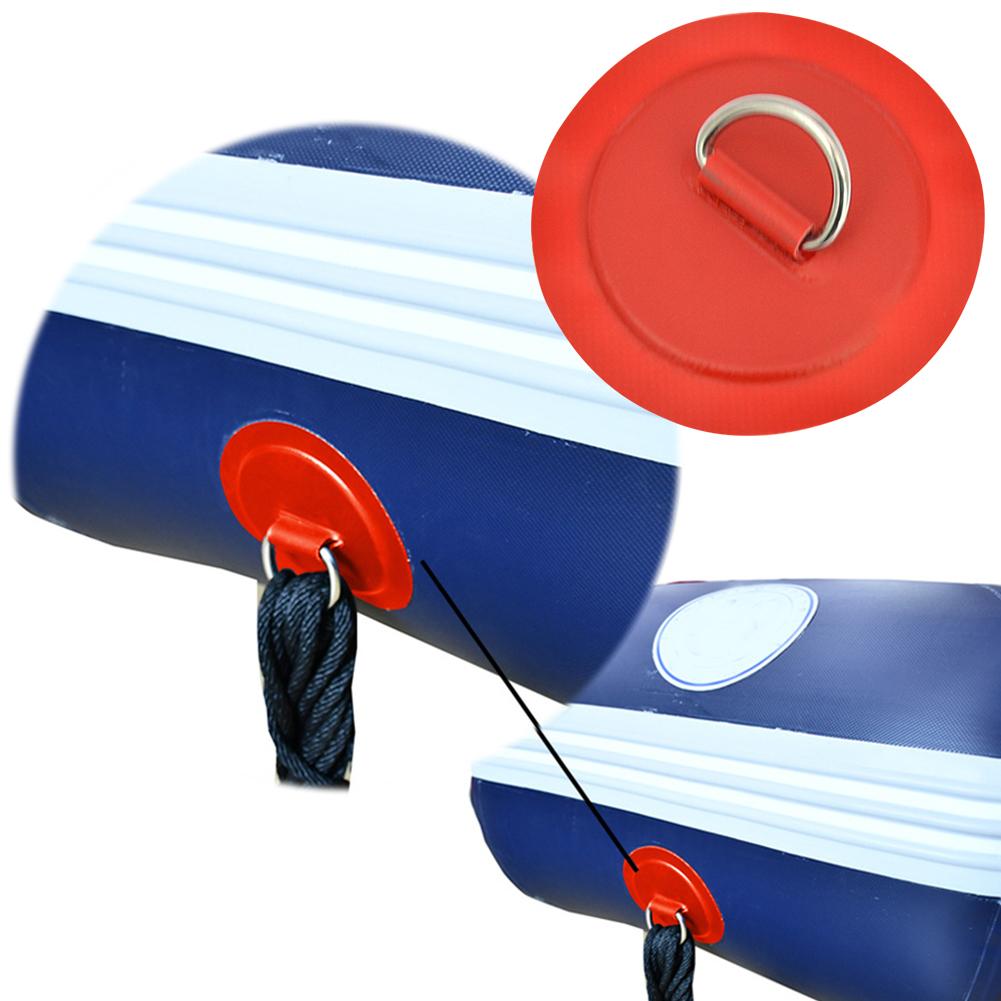 8cm D-Ring-Flicken D-Ring-Pad Runde Form SUP D-Ring-Flicken Salzwasserbeständig D-Ring PVC-Flicken für Surfbrett Paddleboard