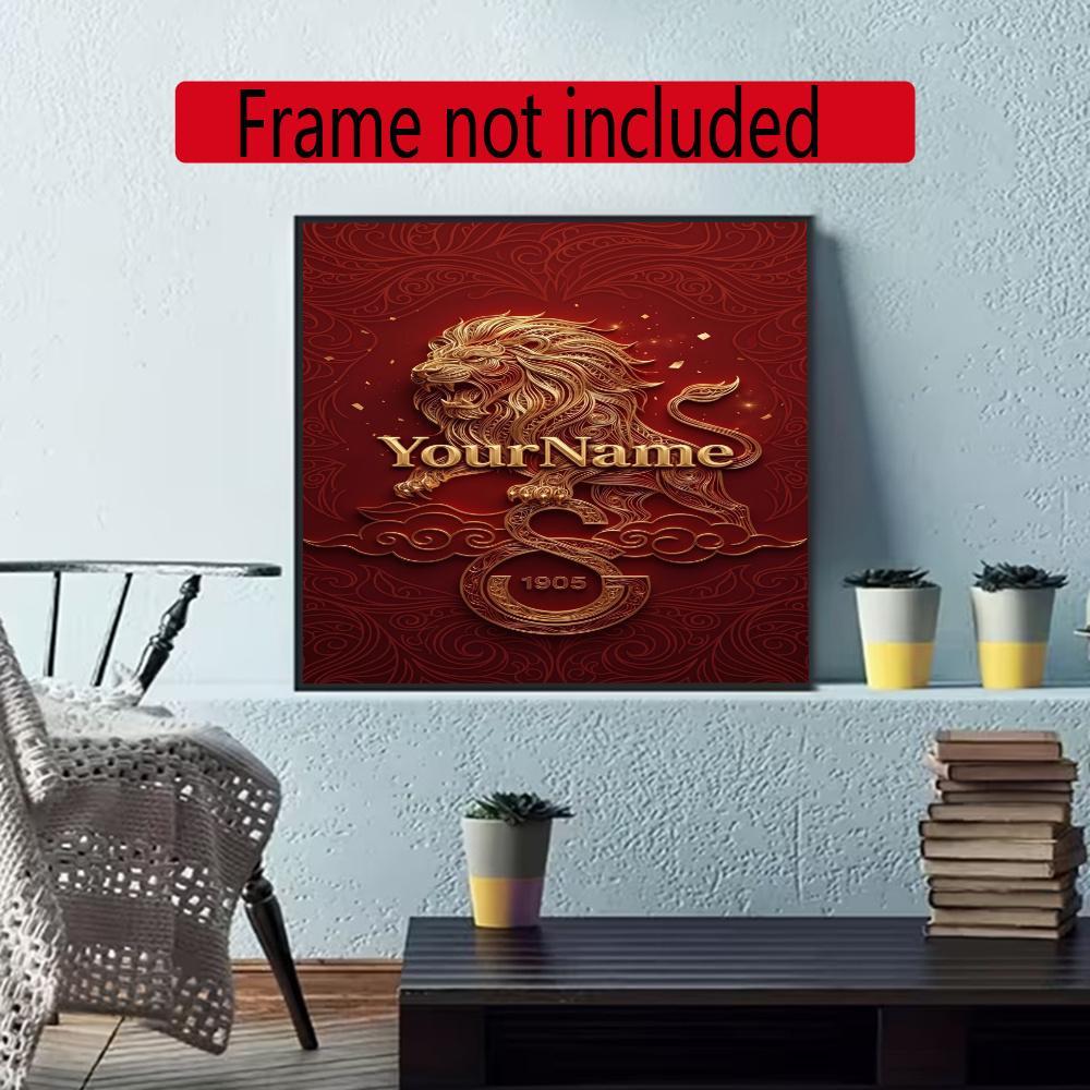 Galatasaray Personalized Name Diamond Paintings Mosaic Wall Round Diamond Art Painting Kits Embroidery Crystal Accessories Frameless
