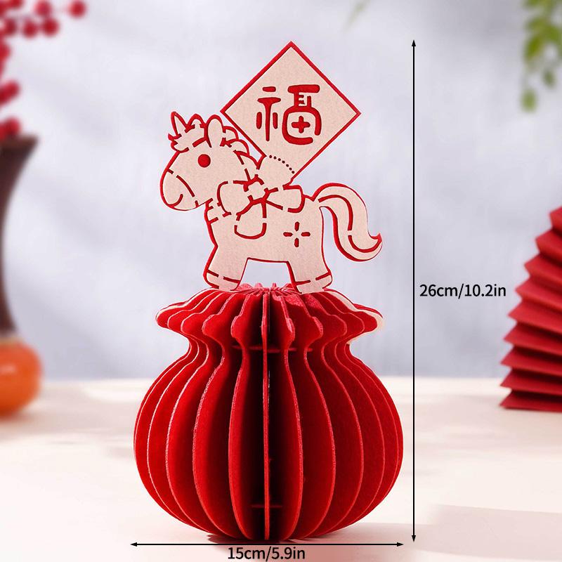 Wedding Room 3D Honeycomb  Ornament    Chinese Horse Year Decoration Carft  Wedding Spring Festival Party Decorations