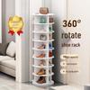 Multi-Layer Rotating Display Rack for Bags, Books, and Shoes