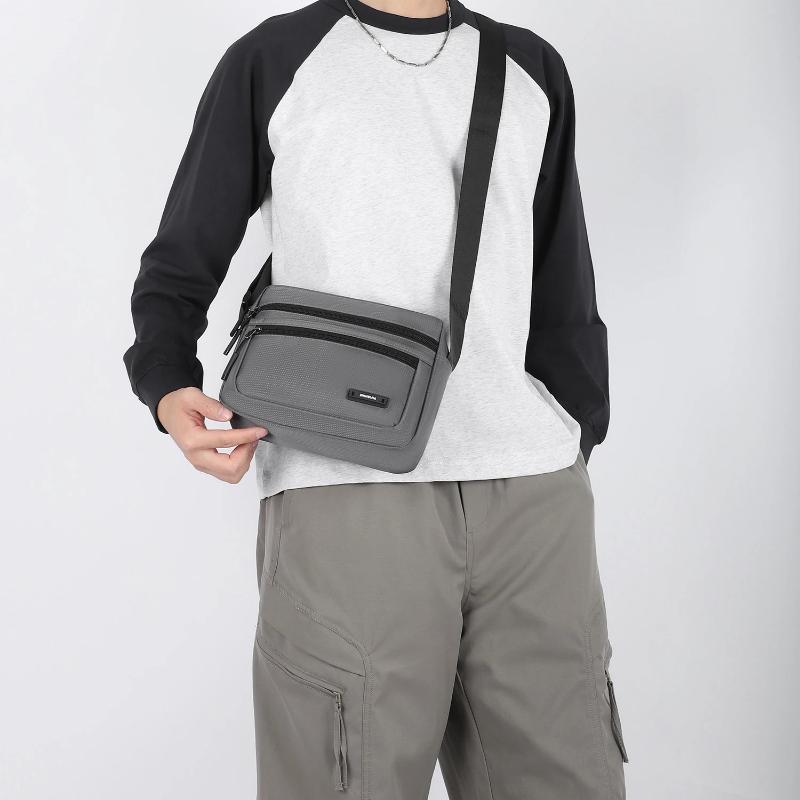 New Fashion Men's Crossbody Bag – Big Capacity Nylon Shoulder Bag with Multiple Pockets for Work & Travel
