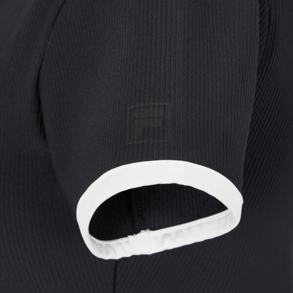 Fila Women S Ribbed Collar jumpSuit Swimwear Black fS2Swh2456f Blk