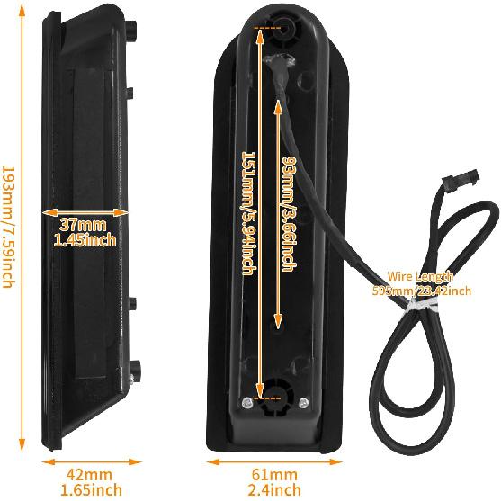 Rear Saddlebag Accent LED Light Insert Filler Support Running Turn Signal Brake Light Fit For Harley Touring Road King Ultra Limited Street Road