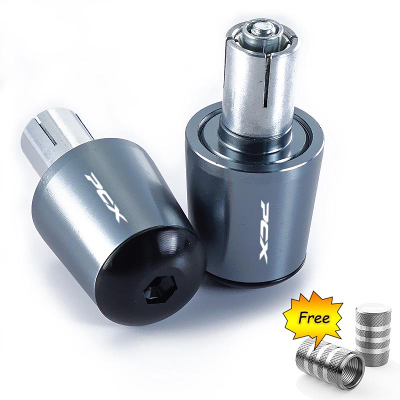 For HONDA PCX125 PCX150 PCX 125 150 pcx 125 150 Motorcycle Accessories CNC Handle Bar Handlebar Grips Cap End handle Plugs cap