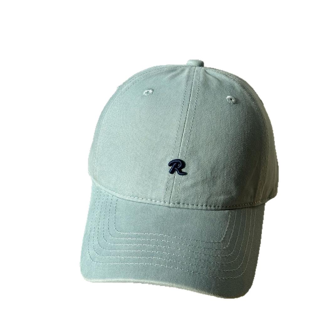 New high-quality vintage R Letter logo embroidered spring/summer thin cotton soft-top baseball cap, sun protection duckbill cap