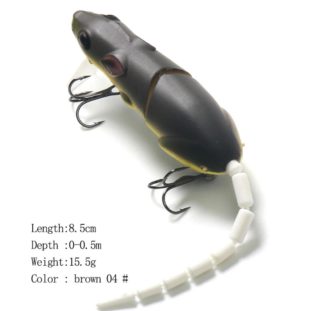 

15.5CM Mouse Lure Artificial Plastic Rat Bait 155mm 15.5g Simulation Mouse Fishing Lure Crankbait Fishing Bait Pesca Pike Lures
