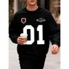 2026 Brooklyn Number 01 Print Male Sweatshirt Street Fashions Pullovers Autumn Oversized Tops Casual Crewneck Unisex Clothes