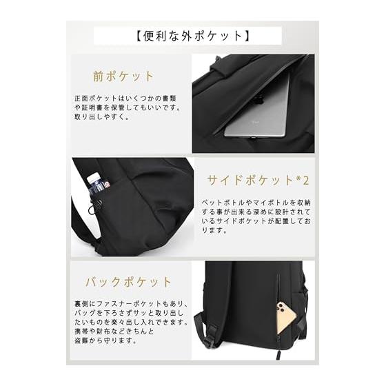 [SOOWER] Backpack, Popular, Stylish, Casual Backpack, For School, Lightweight, Waterproof, Durable, Business Trip, Large Capacity, Anti-Theft