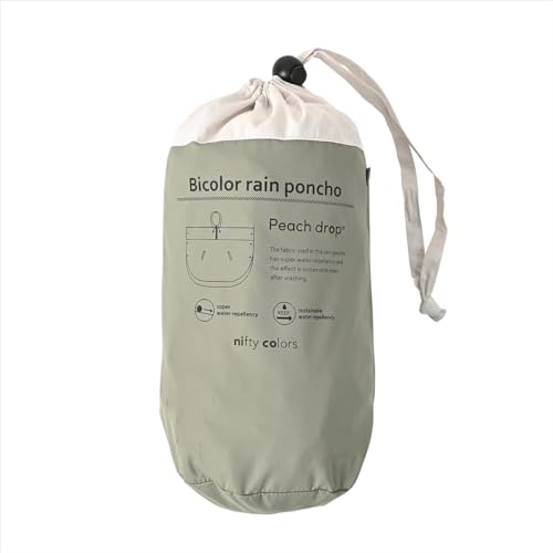 Nifty Colors Rain Poncho, Peach Drop Bicolor Rain Poncho 6050KH