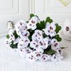 Artificial Spring Blooms Silk Pansy Flowers Hotel Decoration 32cm Long Lightweight Design Easy To Arrange Indoor Outdoor Display
