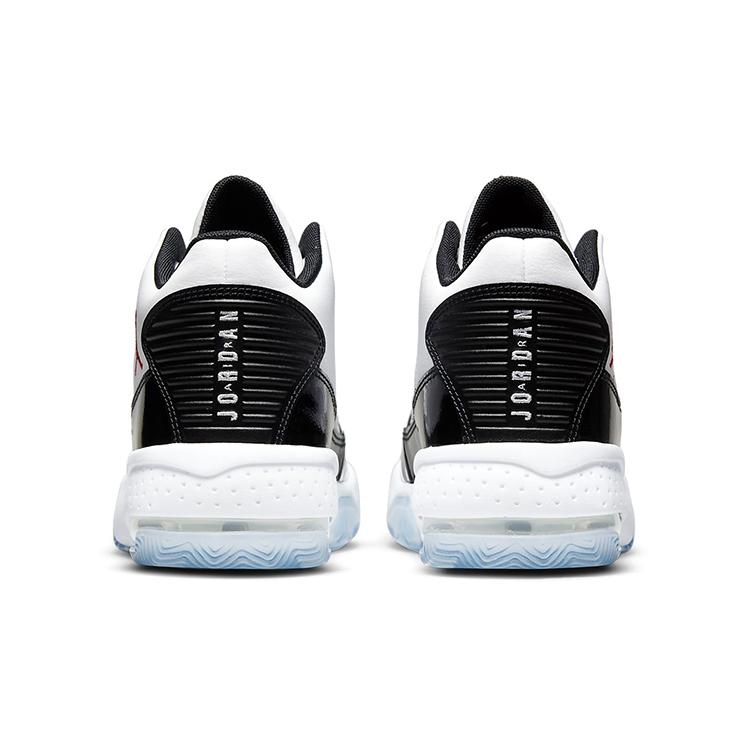 Jordan Max Aura 2 Synthetic Leather Abrasion Resistant Mid top Children's Basketball Shoes White Black Blue CN8094-102