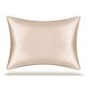 Solid Color Ice Silk Satin Zipper Pillowcase