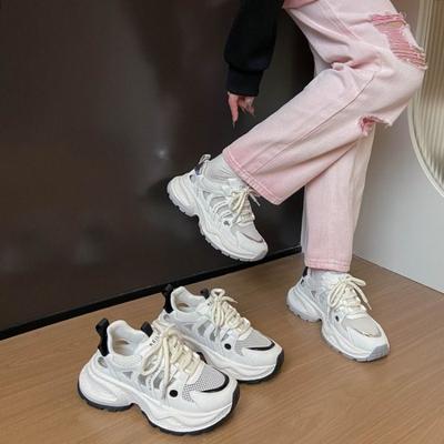 Fashion 2024 New Quality Women Platform Sneakers Chunky Woman Casual Dad Shoes Basket Female Fashion Sport Mesh Lace Zapatillas De Mujer