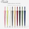 24-Rib Long-Handle Automatic Umbrella, Large Size for Men and Women, Reinforced Straight Umbrella, Windproof Advertising Business Umbrella