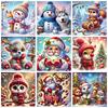 Santa Claus Diamond Painting New Arrivals 5D Diy Diamond Mosaic Snowman Cross Stitch Kits Cartoon Christmas Gift Wall Decor Art