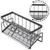 Kitchen Sponge Holder Metal Sink Drain Rack Soap Drainer Towel Rack Shelf Organizer Bathroom Storage Accessories