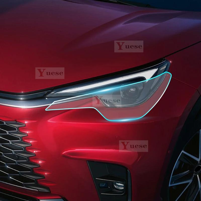 Für Lexus LBX -2025 2 Stück Auto Scheinwerfer Schutzfolie Transparent Geräuchert Schwarz TPU Aufkleber