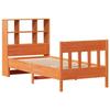 VidaXL Bed Frames Without Mattress Wax Brown 100x200cm Solid Pine Wood, Bed, Bedroom Furniture, Wooden Bed, Bed 3323229