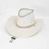 JYL TS DIY Paper Straw Cowboy Hat Outdoor Sun Protection Paper Straw