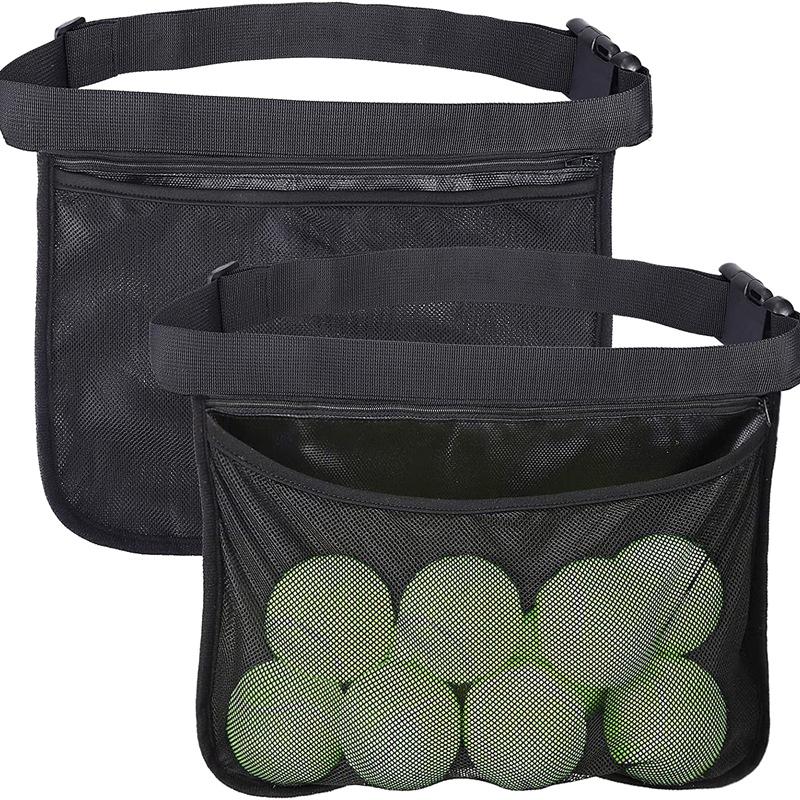 Tennis Ball Holder Pickleball Ball Waist Pouch For Women Men Holding 8 Tennis Or Pickleball Balls Sports Accessories