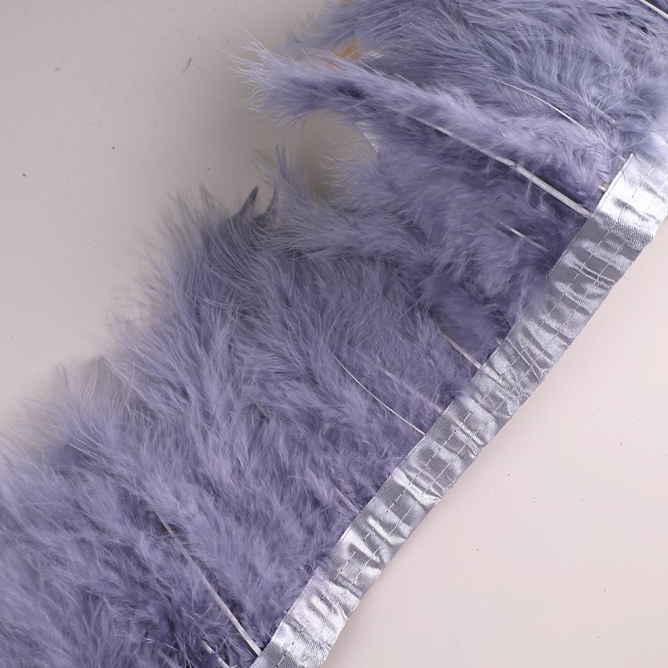 10Meters Marabou Feather Fringe Ribbon Turkey Feathers Trims for Wedding Feather Dress for Decoration Sewing Crafts