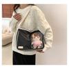 Clear Messenger Bag Versatile Shoulder Crossbody with Large Capacity for Women