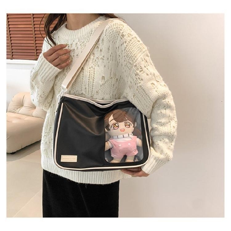 Clear Messenger Bag Versatile Shoulder Crossbody with Large Capacity for Women