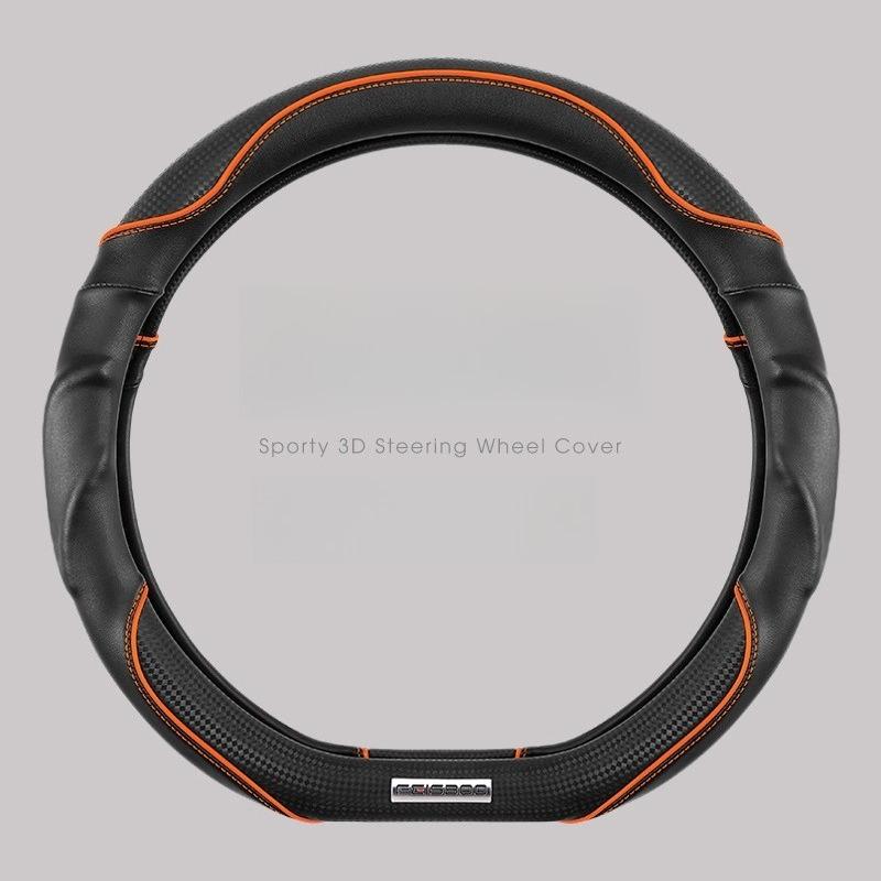 BFA1 Nappa Leather Car Steering Wheel Cover Universal Anti Slip Steering Wheel Covers Car Accessories Carbon Fibre Steering Covers