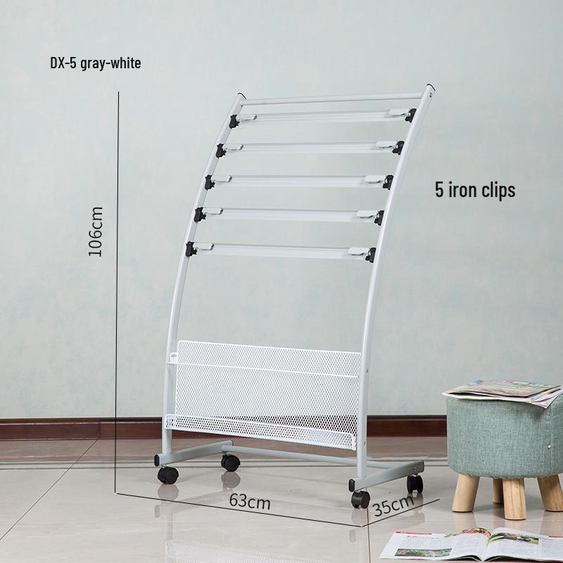 Newspaper & Magazine Display Stand with Brochure Holder for Office Organization and Storage